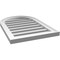 Ekena Millwork Round Top Surface Mount PVC Gable Vent: Functional, w/ 2"W x 1-1/2"P Brickmould Frame, 18"W x 26"H GVPRT18X2602SF - alternate 5